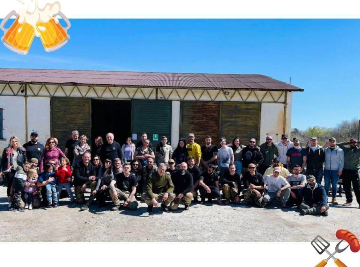 Festa della Birra nell'ex poligono militare con l'Asd Lupi Neri, l'associazione che pratica il softair e il lasertag